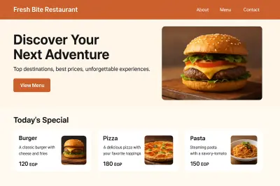 project for resturant