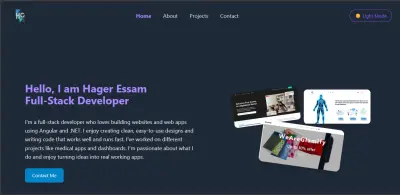 تصميم وتطوير موقع شخصي (portofolio)