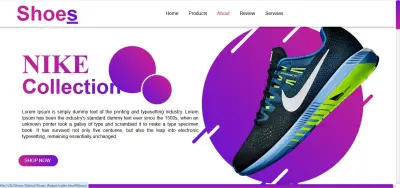 تصميم وتنفيذ صفحة هبوط لnike