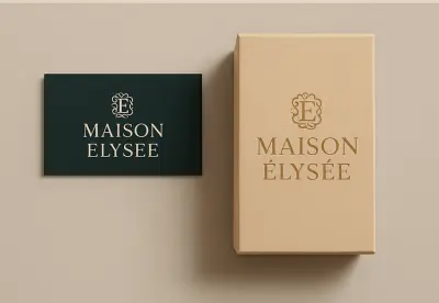 تصميم الهوية البصرية لبراند العطور الفاخرة MAISON ÉLYSÉE