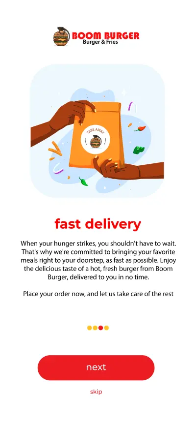 تصميم واجهات لتطبيق برجر