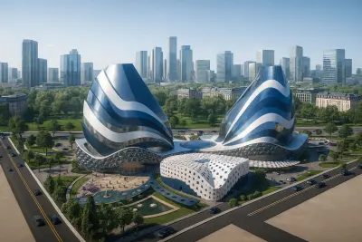 مشروع مبنى تجاري سكني اداري