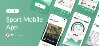 تصميم 3 واجهات لتطبيق "عداد خطوات" (Step Counter)