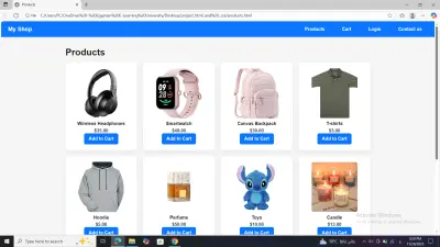 E-Commerce Page