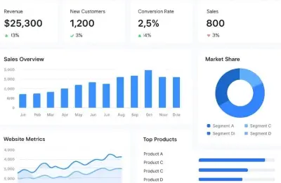 Dashboard for online store