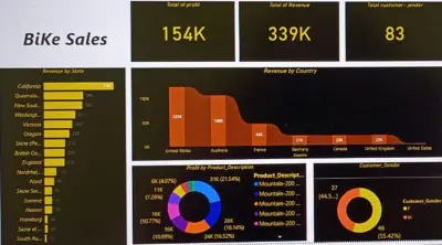 تحليل بيانات لشركه بيع دراجات