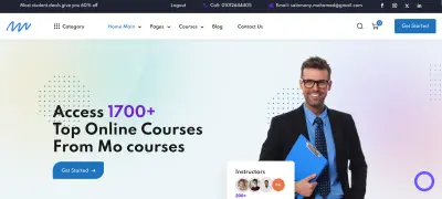 Online courses website