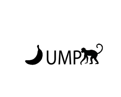 لوجو لمحل احذية رياضية يدعى jump