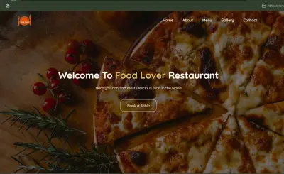 Develop Website for Resturant