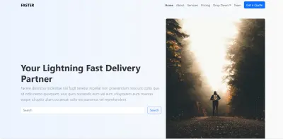 FasterWeb موقع فرونت اند احترافي