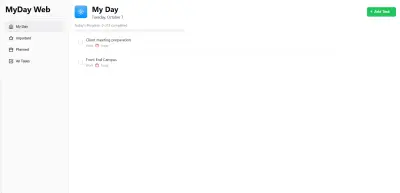 نظام ذكي وبسيط لتنظيم المهام اليومية_ToDoWeb
