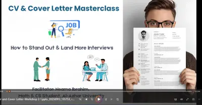 فيديو تعليمي لكيفية كتابة ال CV & Cover Letter