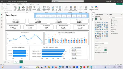 تحليل بيانات ب استخدام Power BI  و Excel