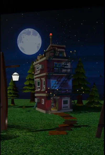 The beginning of 3D animation cartoon.