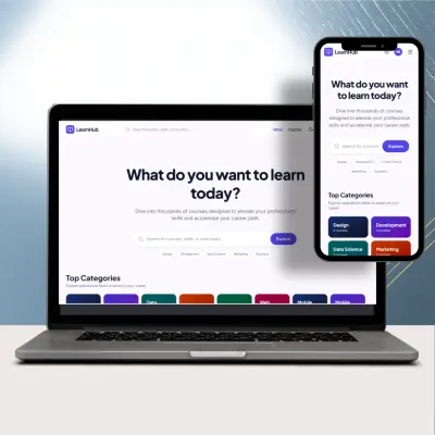 برمجة وتطوير منصة تعليمية متكاملة (LMS) بتقنيات Next.js و Node.js