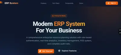 تطوير نظام ERP متكامل لإدارة المؤسسات (Enterprise Resource Planning)