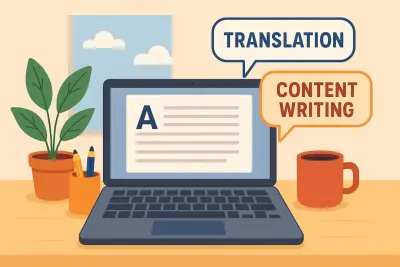 كتابة محتوى احترافي + ترجمة عربي/إنجليزي متوافقة مع SEO