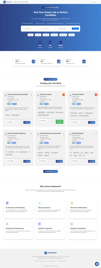 Job Board Platform منصة توظيف
