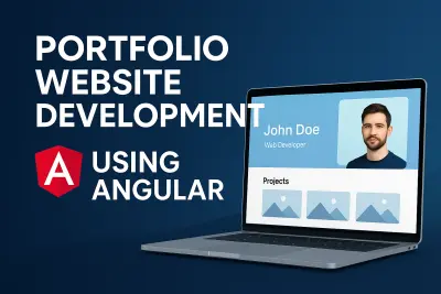 موقع بورتفوليو تفاعلي مبني باستخدام Angular بتصميم احترافي