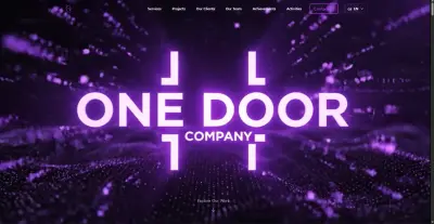 موقع تعريفي احترافي لشركة برمجة باستخدام Next.js و Tailwind