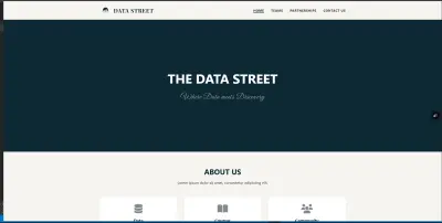 تصميم وتطوير موقع تعريفي لنشاط طلابي (Data Street).