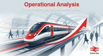 تحليل حركة الركاب والعمليات التشغيلية لشبكة قطارات المملكة المتحدة (UK Train Operational Dashboard)