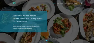 restuant landing page