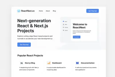 Modern Landing Page Development using Next.js & SCSS