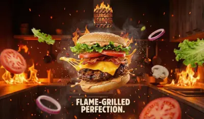 إعلان برجر  يفتح الشهية (Food Advertising)