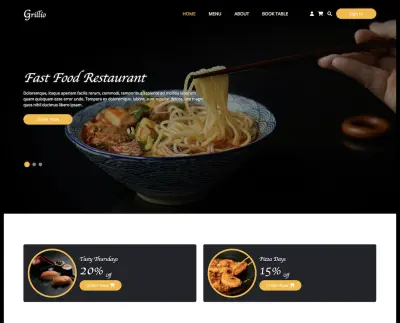 Restaurant website