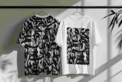 تصميم خط عربي احترافي للطباعة على التيشيرتات بمعدل تصميم واحد أمامي/خلفي