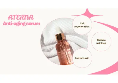 اعلان لمنتج تجميلي مضاد الشيخوخة