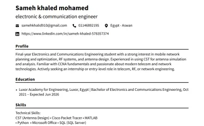 تصميم سيرة ذاتية