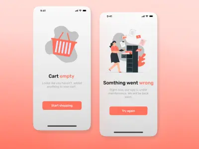 Empty states UI Design