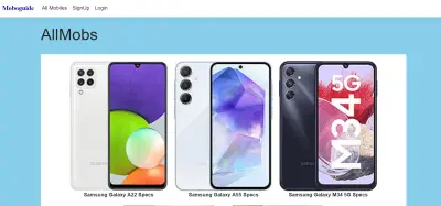 تصميم موقع Moboguide لتقييم ومراجعة الموبايل