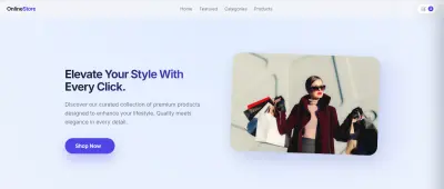 تطوير واجهة متجر إلكتروني متكامل ومتجاوب (E-commerce Frontend)