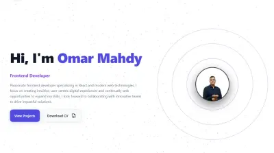 Personal Portfolio with a minimalistic but modern design