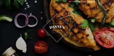 صفحة تعريفية لمطعم | Restaurant landign Page