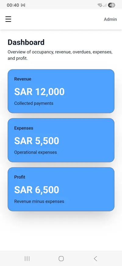 نظام إدارة عقارات متكامل – واجهة أمامية احترافية