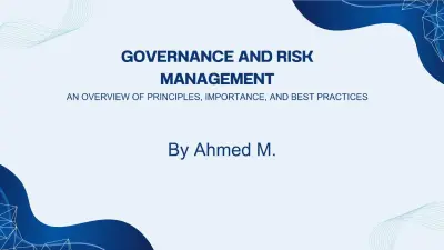 Governance and Risk Management