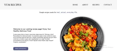 موقع عرض وصفات الطبخ - تصميم عصري وتفاعلي
