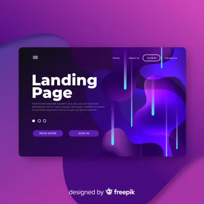 انشاء وتطوير مواقع  (موقع ألكترةني او اي موقع) او Landing Pages
