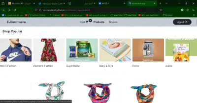 تصميم Frontend لموقع تجارة إلكترونية سريع ومتجاوب