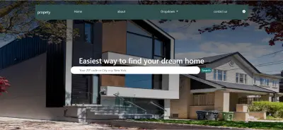 موقع عرض وبيع المنازل بتصميم متجاوب باستخدام HTML و CSS و JavaScript و bootstrap
