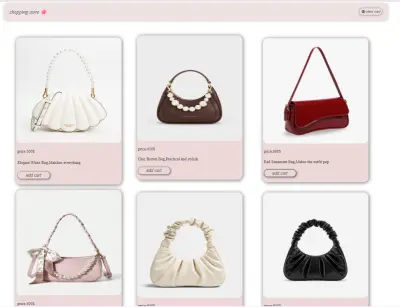 قمت بتصميم وتطوير موقع تسوق إلكتروني بسيط باستخدام HTML و CSS و JavaScript، يهدف إلى عرض المنتجات بشكل منظم وسهل التصفح للمستخدم.