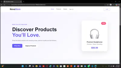 NovaStore – E-Commerce Website