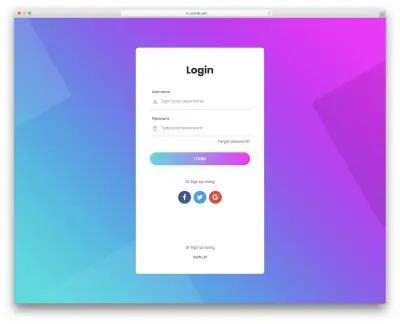 Login & Register Page