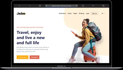 تصميم وتطوير Landing Page احترافية لشركة سياحة