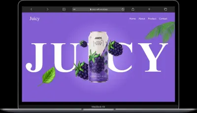 Juicy Animation Page / صفحة ويب تفاعلية مع أنيميشن GSAP