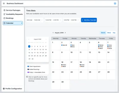 لوحة تحكم Dashboard